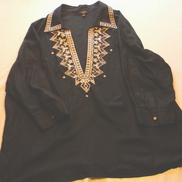 Talbots Woman Gauze Tunic - Picture 1 of 2